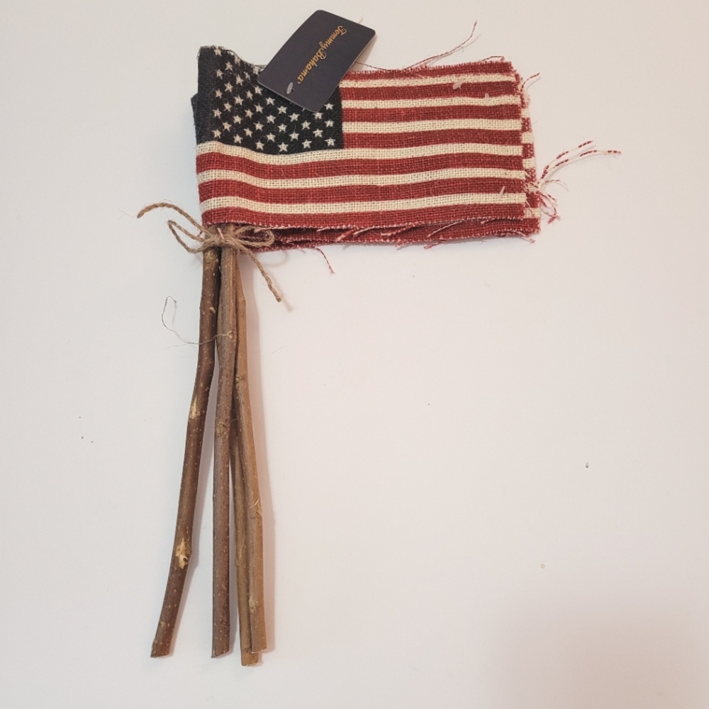 Rustic American Flag Decor Set Of 4 Tommy Bahama - Picture 2 of 4